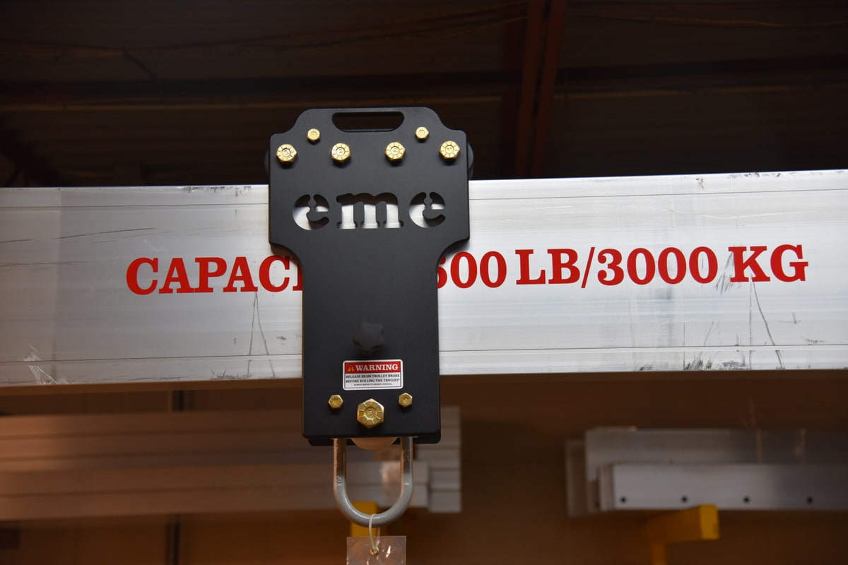 eme beam trolley — Surround-Beam roll-and-swivel design for an aluminum gantry